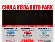 Tablet Screenshot of chulavistaautodealers.com